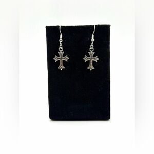 Silver Cross Earrings
